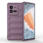 For vivo iQOO 10 Pro 5G Magic Shield TPU + Flannel Phone Case(Purple) - 1