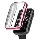 For Xiaomi Mi Band 7 Pro Full Coverage TPU Electroplating Protective Case(Pink) - 1