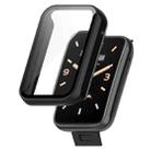 For Xiaomi Mi Band 7 Pro PC+ Toughened Film Fully Enclosed Protective Watch Case(Black) - 1