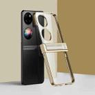 For Huawei P50 Pocket Electroplating PC Full Coverage Shockproof Phone Case(Gold) - 1