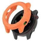 For Garmin Forerunner 255 Armor Hollow TPU Watch Case(Orange) - 1