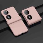 For Huawei P50 Pocket Three-piece Set Phone Case(Pink) - 1