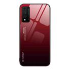 For Huawei Nzone S7 Pro 5G Gradient Color Glass Case(Red Black) - 1