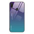 For Huawei nova 3i Gradient Color Glass Case(Aurora Blue) - 1