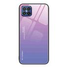 For Huawei nova 8 SE Gradient Color Glass Case(Pink Purple) - 1