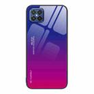 For Huawei nova 8 SE Gradient Color Glass Case(Purple Red) - 1