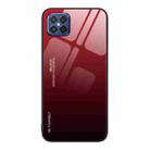 For Huawei nova 8 SE Gradient Color Glass Case(Red Black) - 1