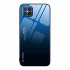 For Huawei nova 8 SE Gradient Color Glass Case(Blue Black) - 1