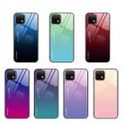 For Huawei Enjoy 20 5G Gradient Color Glass Case(Yellow Pink) - 2