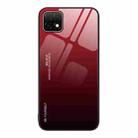 For Huawei Enjoy 20 5G Gradient Color Glass Case(Red Black) - 1