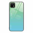For Huawei Enjoy 20 5G Gradient Color Glass Case(Green Cyan) - 1