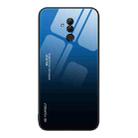 For Huawei Maimang 7 Gradient Color Glass Case(Blue Black) - 1