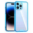 For iPhone 14 Pro Acrylic + TPU Clear Protective Phone Case(Blue) - 1