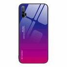 For Honor 20 Pro Gradient Color Glass Phone Case(Purple Red) - 1