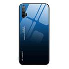 For Honor 20 Pro Gradient Color Glass Phone Case(Blue Black) - 1