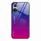 For Honor 50 Gradient Color Glass Phone Case(Purple Red) - 1