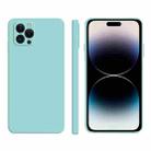 For iPhone 14 Pro Imitation Liquid Silicone Phone Case(Sky Blue) - 1