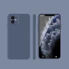 For iPhone 14 Plus Imitation Liquid Silicone Phone Case (Grey) - 1