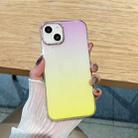 For iPhone 13 Pro Max Glitter Gradient TPU Phone Case (Yellow Purple) - 1