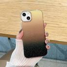 For iPhone 12 Pro Max Glitter Gradient TPU Phone Case(Black Gold) - 1