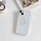 For iPhone 13 Pro Max Electroplating CD Texture Transparent Case (White) - 1