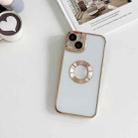 For iPhone 13 Pro Max Electroplating CD Texture Transparent Case (Gold) - 1