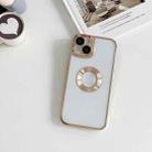 Electroplating CD Texture Transparent Case For iPhone 11 Pro(Gold) - 1