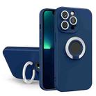 For iPhone 13 Contrast Color TPU Holder Phone Case(Royal Blue) - 1