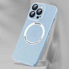 Ice Texture MagSafe Magnetic Phone Case For iPhone 14(Sierra Blue) - 1