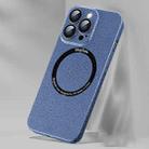 For iPhone 14 Plus Ice Texture MagSafe Magnetic Phone Case (Blue) - 1