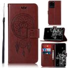 For Galaxy S20 Ultra Wind Chime Owl Embossing Pattern Horizontal Flip Leather Case with Holder & Card Slots & Wallet(Brown) - 1