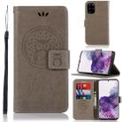 For Galaxy S20+ Wind Chime Owl Embossing Pattern Horizontal Flip Leather Case with Holder & Card Slots & Wallet(Grey) - 1