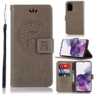 For Galaxy S20 Wind Chime Owl Embossing Pattern Horizontal Flip Leather Case with Holder & Card Slots & Wallet(Grey) - 1