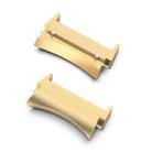 For Samsung Galaxy Watch 5 / Watch 5 Pro / Watch 4 / Watch 4 Classic 1 Pair Universal Metal Watch Band Connectors(Gold) - 1