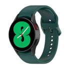 For Samsung Galaxy Watch 5 40mm Official Silicone Watch Band, Size:L(Dark Green) - 1