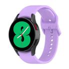 For Samsung Galaxy Watch 5 40mm Official Silicone Watch Band, Size:L(Purple) - 1