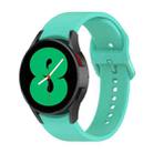 For Samsung Galaxy Watch 5 Pro 45mm Official Silicone Watch Band, Size:L(Teal) - 1