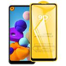 For Galaxy A21 9D Full Glue Full Screen Tempered Glass Film - 1