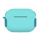 2 in 1 Matte Texture Contrast Color PC + TPU Earphone Case For AirPods Pro(Mint Green) - 1