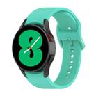 For Samsung Galaxy Watch 5 40mm Official Silicone Watch Band, Size:S(Teal) - 1