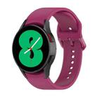 For Samsung Galaxy Watch 5 Pro 45mm Official Silicone Watch Band, Size:S(Wine Red) - 1