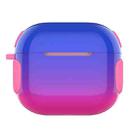 2 in 1 Varnish Colorful PC + TPU Earphone Case For AirPods 3(Blue+Rose Red Gradient) - 1