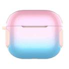 2 in 1 Varnish Colorful PC + TPU Earphone Case For AirPods 3(Pink+Blue Gradient) - 1