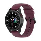 For Samsung Galaxy Watch 5 40mm 20mm Round Tail Silicone Watch Band(Wine Red) - 1