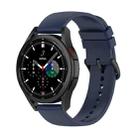 For Samsung Galaxy Watch 5 44mm 20mm Round Tail Silicone Watch Band(Midnight Blue) - 1