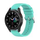 For Samsung Galaxy Watch 5 44mm 20mm Round Tail Silicone Watch Band(Lake Blue) - 1