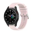 For Samsung Galaxy Watch 5 44mm 20mm Round Tail Silicone Watch Band(Light Pink) - 1