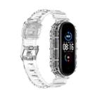 For Xiaomi Mi Band 5/6/7 Universal TPU Integrated Watch Band(Transparent White) - 1