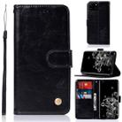 For Galaxy S20 Ultra Retro Copper Button Crazy Horse Horizontal Flip PU Leather Case with Holder & Card Slots & Wallet & Lanyard(Black) - 1