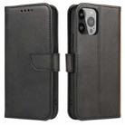 For iPhone 14 Pro Calf Texture Buckle Flip Leather Phone Case(Black) - 1